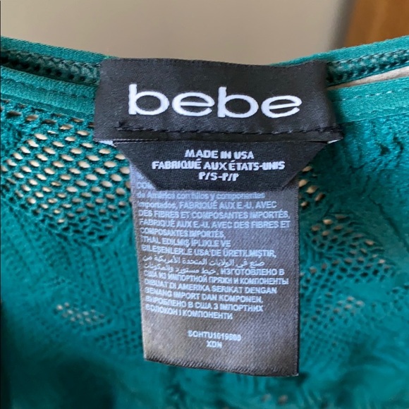 bebe Bodycon 3/4 Sleeve Dress - Picture 3 of 4